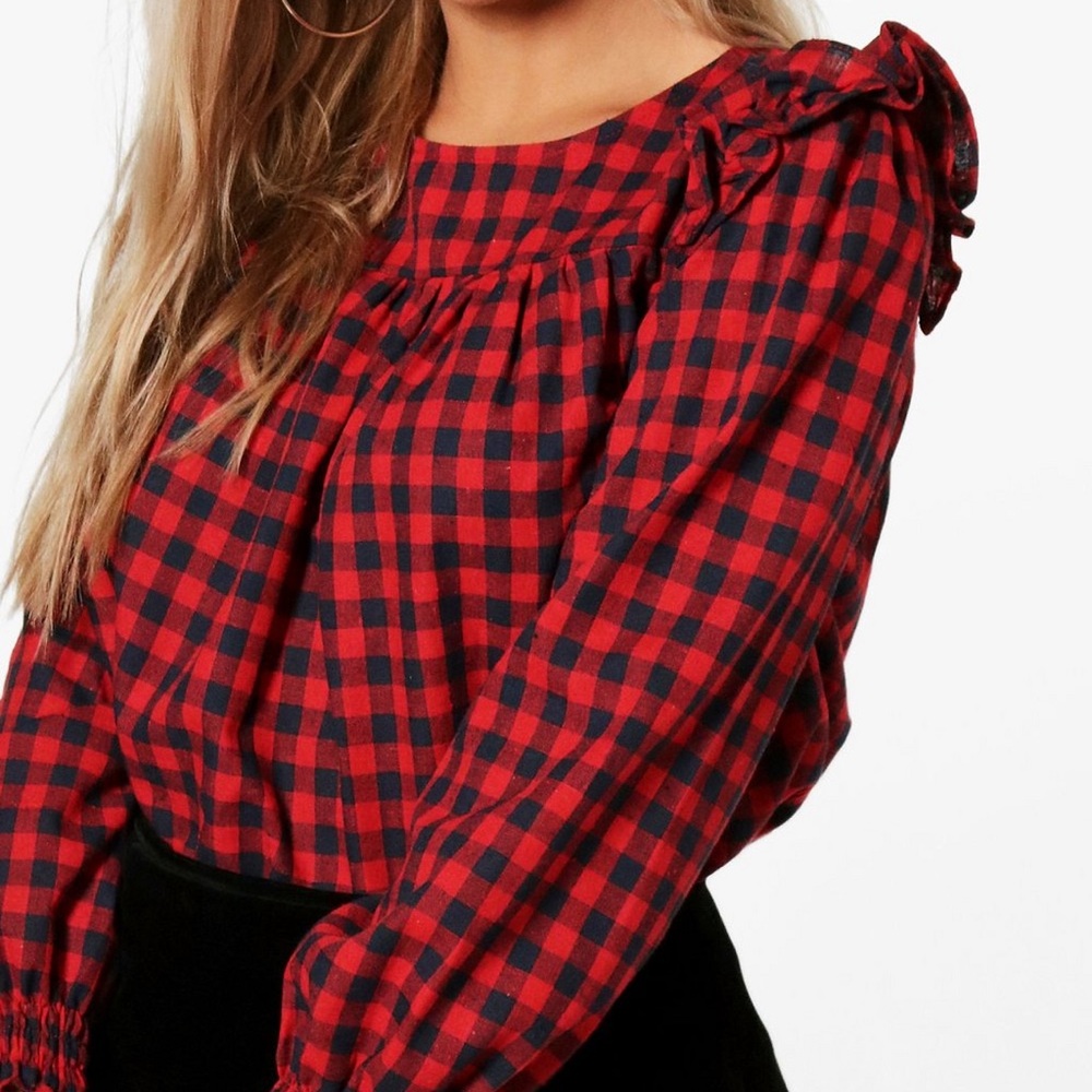 🆕 Checkered Blouse